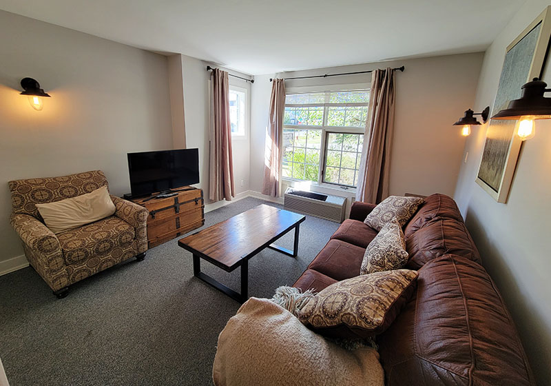 The large living room in our Tudor Suite, perfect for families or groups.